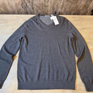 Calvin Klein Charcoal V-Neck Sweater